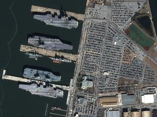Satellite imagery of Norfolk, USA
