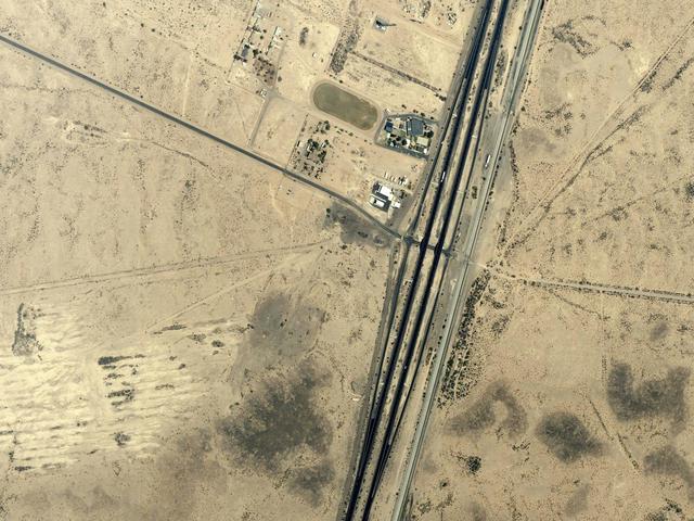 Skyview of a military field