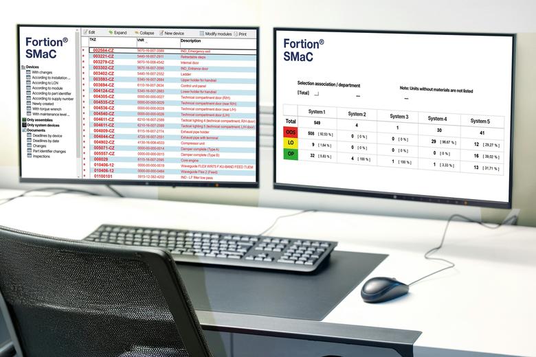 two screens displaying a table of SMaC.