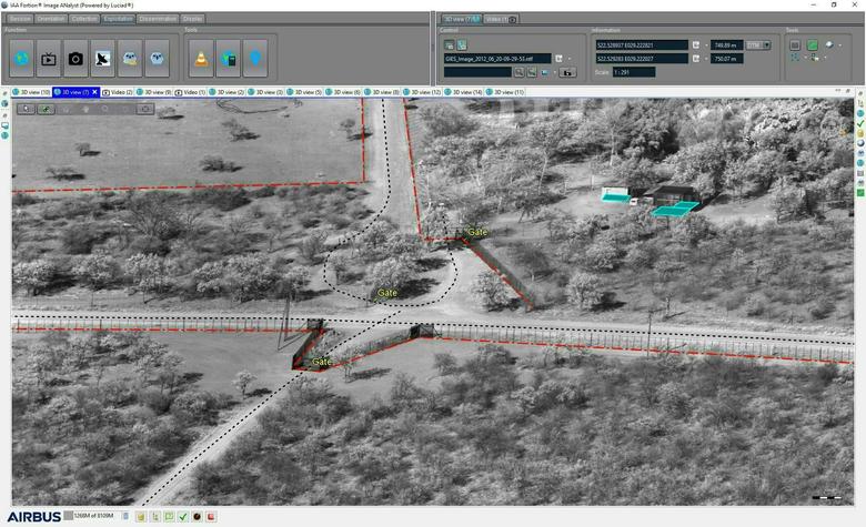 Imagery exploitation and analysis of a road
